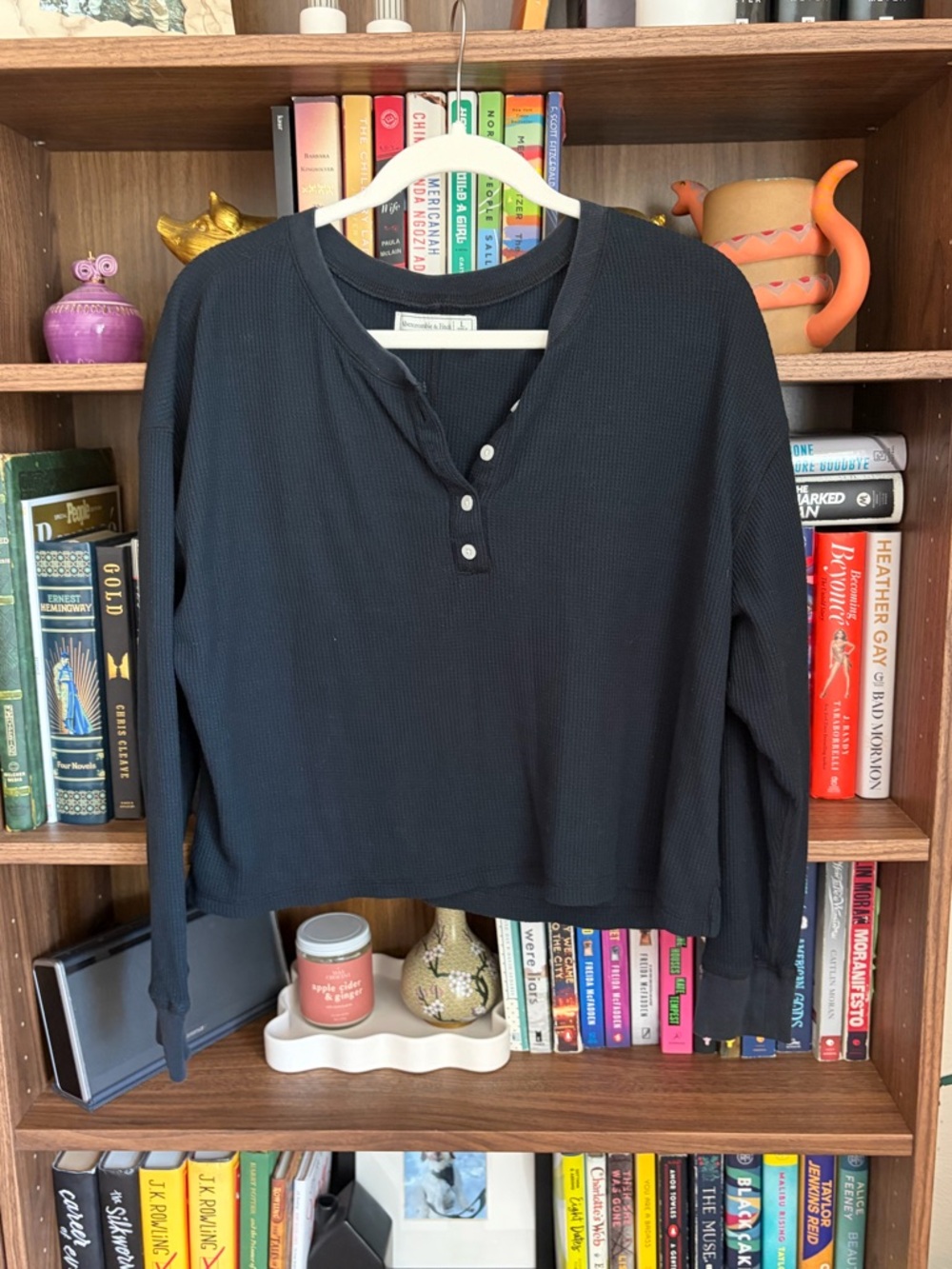 Women’s Black Henley